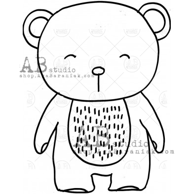 Rubber stamp ID-995 "bear2"
