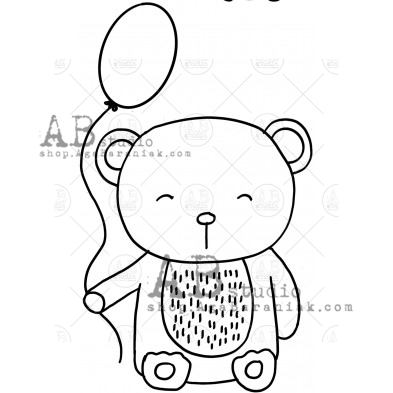 Rubber stamp ID-996 "bear3"