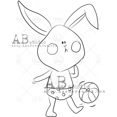 Rubber stamp ID-1016  "hare"