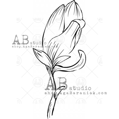Rubber stamp ID-1081 "magnolia1"