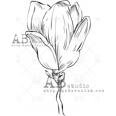 Rubber stamp ID-1082 "magnolia2"