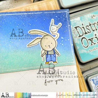 Rubber stamp ID-1002 "cute bunny"