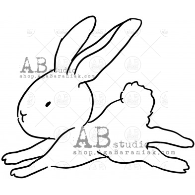 Rubber stamp ID-1045 "hare"