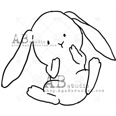 Rubber stamp ID-1042 "hare"