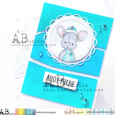 Rubber stamp "marine mouse" ID-690