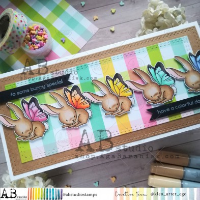 Rubber stamp ID-1105 " bunny with wings"