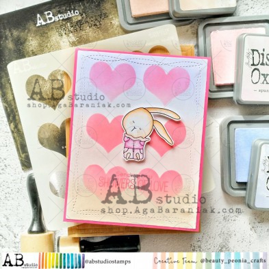 ID-Rubber stamp ID-1001 "cute bunny"