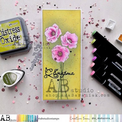 Rubber stamp ID-525 "flower"
