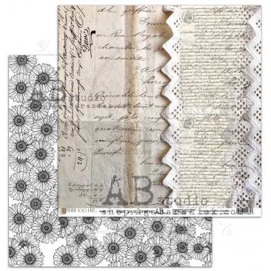 Scrapbooking paper "Make your dream"- sheet 2 - Never too late - 12"x12"