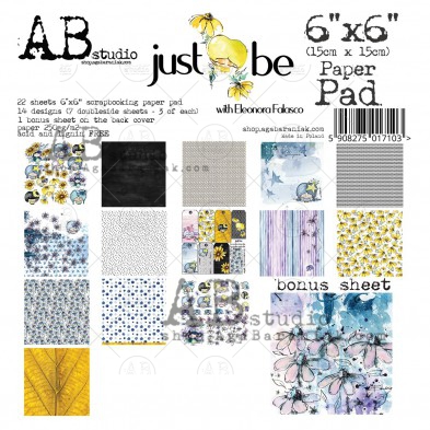 Paper pad 6" x 6" - 22 sheets "Just be"