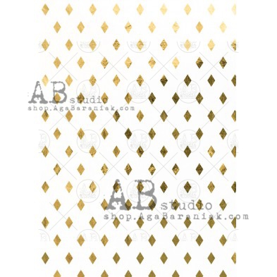 Gold decoupage paper 0199