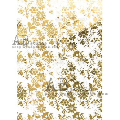 Gold decoupage paper 0204 ABstudio A4