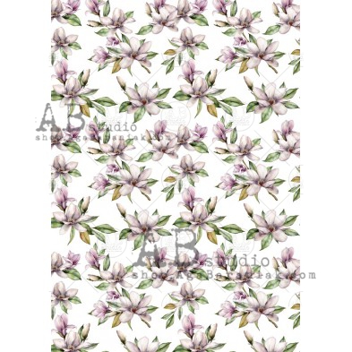 Decoupage paper 0240 magnolia ABstudio A4