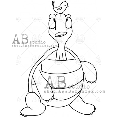 Rubber stamp ID-1113 " turtle1"