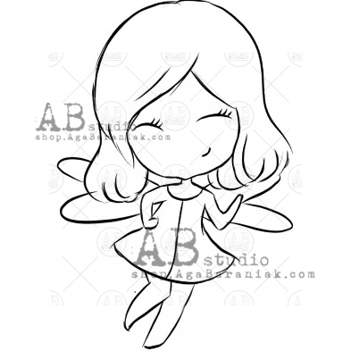 Rubber stamp ID-1144 "fairy12"