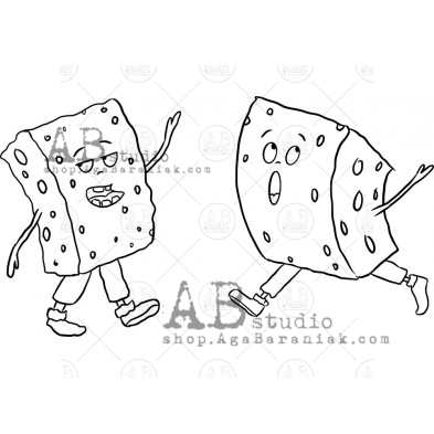 Rubber stamp ID-1177 " sponges3"