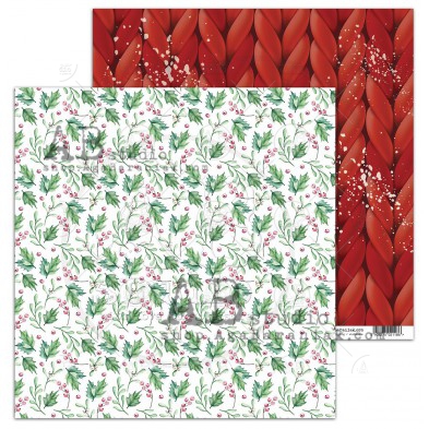 Scrapbooking paper "The Winter Time"- sheet 2 - The Winter Time - 12"x12"