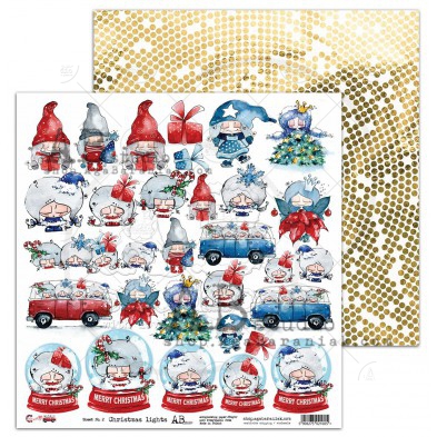 Papier scrapbooking "Christmas lights"- arkusz 2 - Christmas Days - 30x30