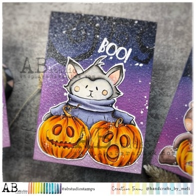 Rubber stamp ID-924 "halloween  animals"