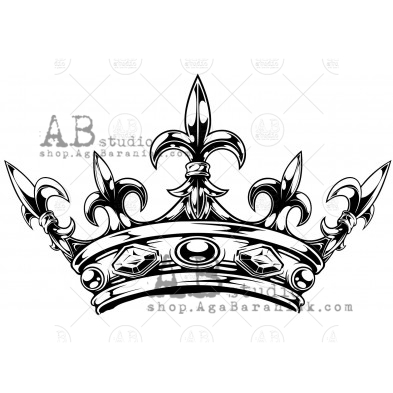 Rubber stamp ID-1324 crown