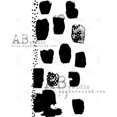 Rubber stamp ID-1351 mixmedia background