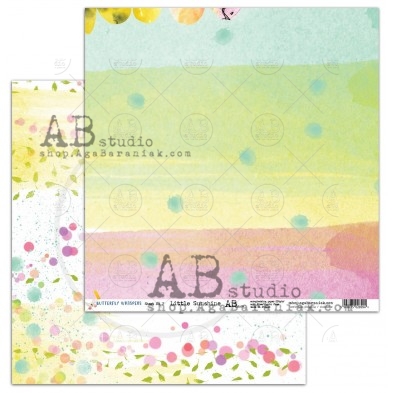 Papier scrapbooking "Little Sunshine"- arkusz 7 - Butterfly Whispers - 30x30