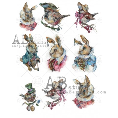 Decoupage rice paper 0574 "amazing easter" ABstudio A4