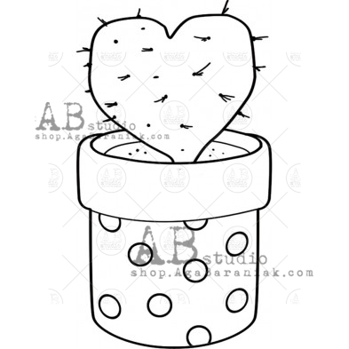 Rubber stamp ID-1416 " cactus" E.Falasco