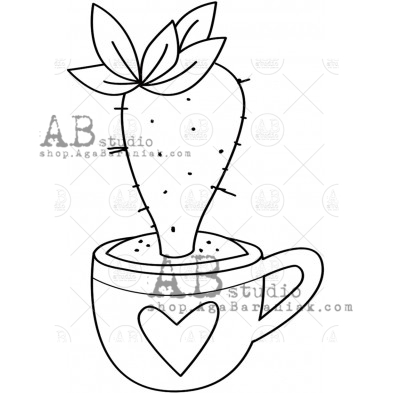 Rubber stamp ID-1417 " cactus" E.Falasco