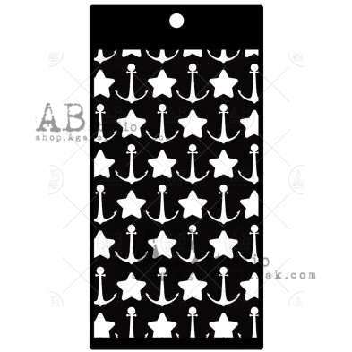 Stencil ID-444 marine tag