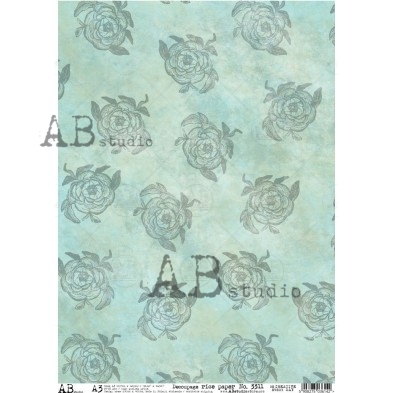 Decoupage XL Rice paper A3 No.3311 large for furniture