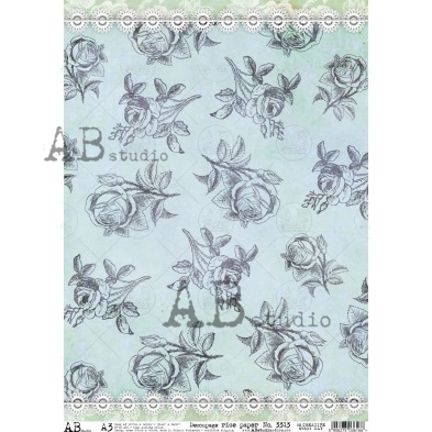 Decoupage XL Rice paper A3 No.3313 large for furniture