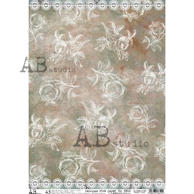 Decoupage XL Rice paper A3 No.3318 large for furniture