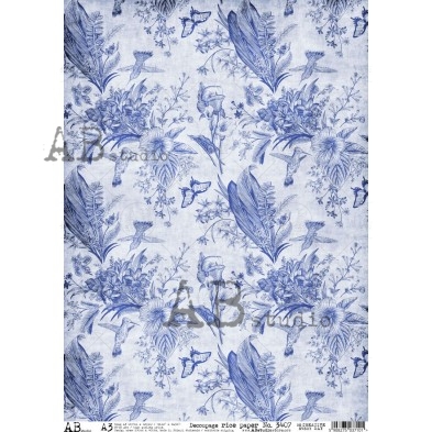 Decoupage XL Rice paper A3 No.3407 large for furniture