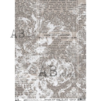 Decoupage Rice paper A3 No.3475 large for furniture