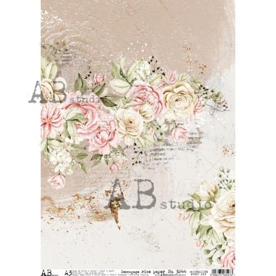 Decoupage XL Rice paper A3 No.3244 large for furniture