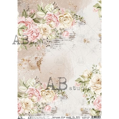 Decoupage XL Rice paper A3 No.3240 large for furniture
