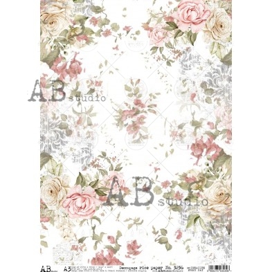 Decoupage XL Rice paper A3 No.3236 large for furniture
