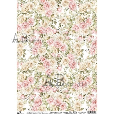 Decoupage XL Rice paper A3 No.3224 large for furniture