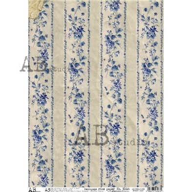 Vintage Rice paper A3 No.3164 large decoupage for furniture