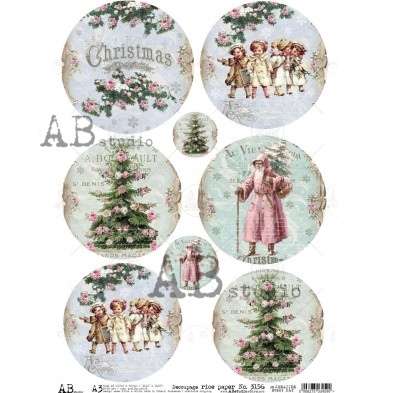 Christmas Rice paper A3 No.3156 large decoupage