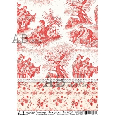 Decoupage ABstudio Rice paper A4 No.839 wholesale