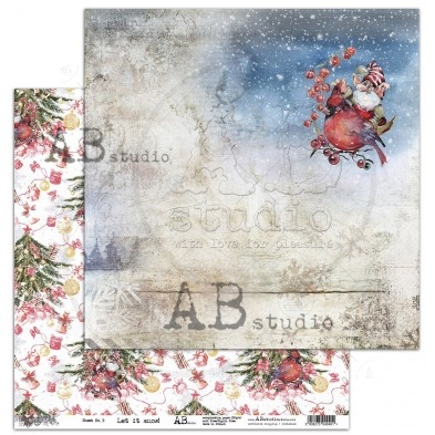 Scrapbooking paper "Let it snow!"- sheet 5 - Holiday Cheer - 30x30