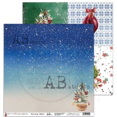 Scrapbooking paper - sheet 2 - Simple story Christmas - 30x30