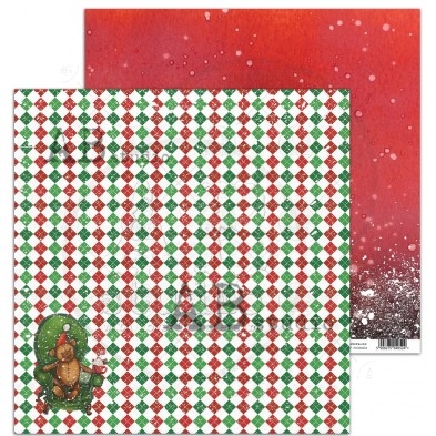 Scrapbooking paper - sheet 4 - Simple story Christmas - 30x30