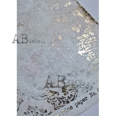 Kolorowy złocony papier decoupage A4 ID-0006