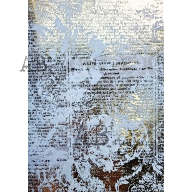 Gilded decoupage paper A4 No.0087
