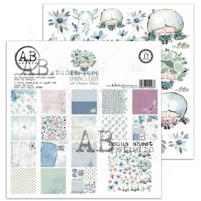Set XL - 17 designs - 8 papers +bonus ''Spring Lady'' with Eleonora Falasco