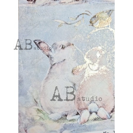 Złocony papier decoupage A4 ID-1567