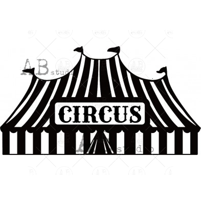 Rubber stamp ID-1484 circus